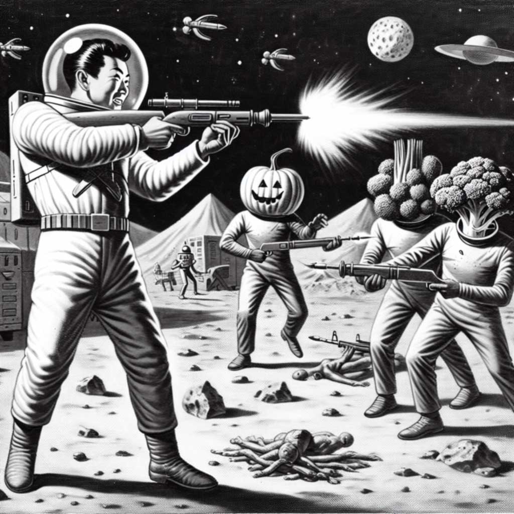 Sometimes, the vegetables hate YOU.